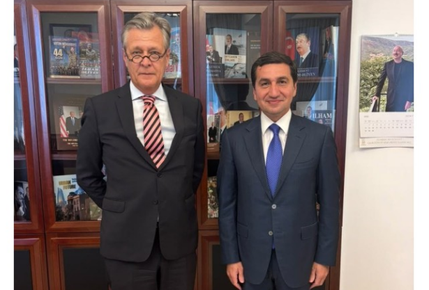 Hikmət Hacıyev Almaniya səfiri ilə ikitərəfli münasibətləri müzakirə etdi
